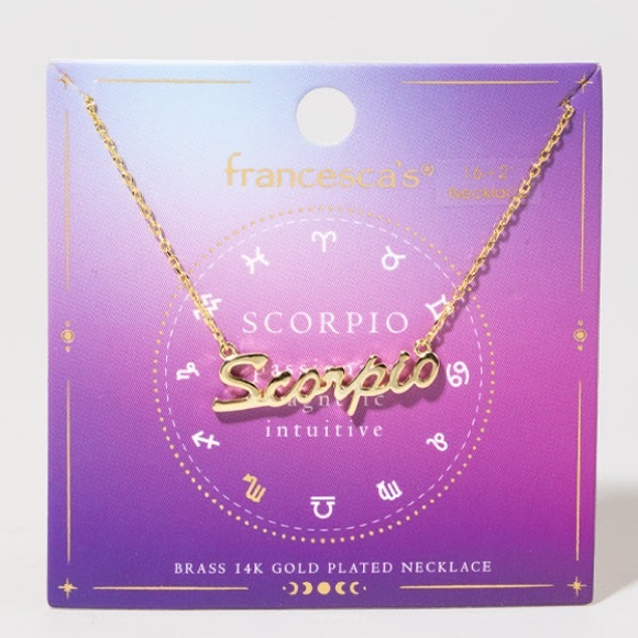 Zodiac Script necklace - Picture 6 of 12